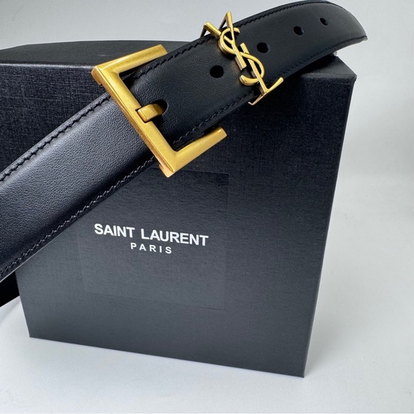 Saint Laurent Black Belt Bag with Gold Accents - Picture 5 of 6